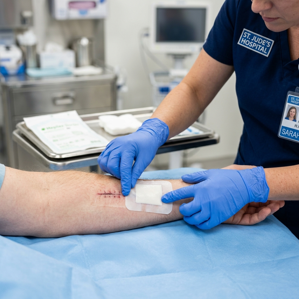 Clinical dressing setup